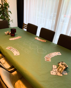 casino party - nappe verte